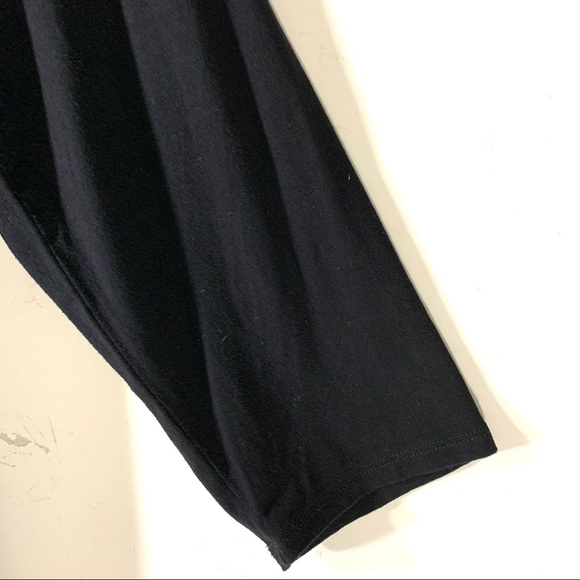 2/$35 Chicos Black Knit Handkerchief Hem Dress - Picture 2 of 9